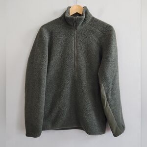 Lululemon Jacket Green Tundra Trek Wool Sherpa Fleece LM3BT0S Men's Medium